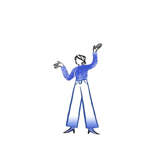 woman with phone_white